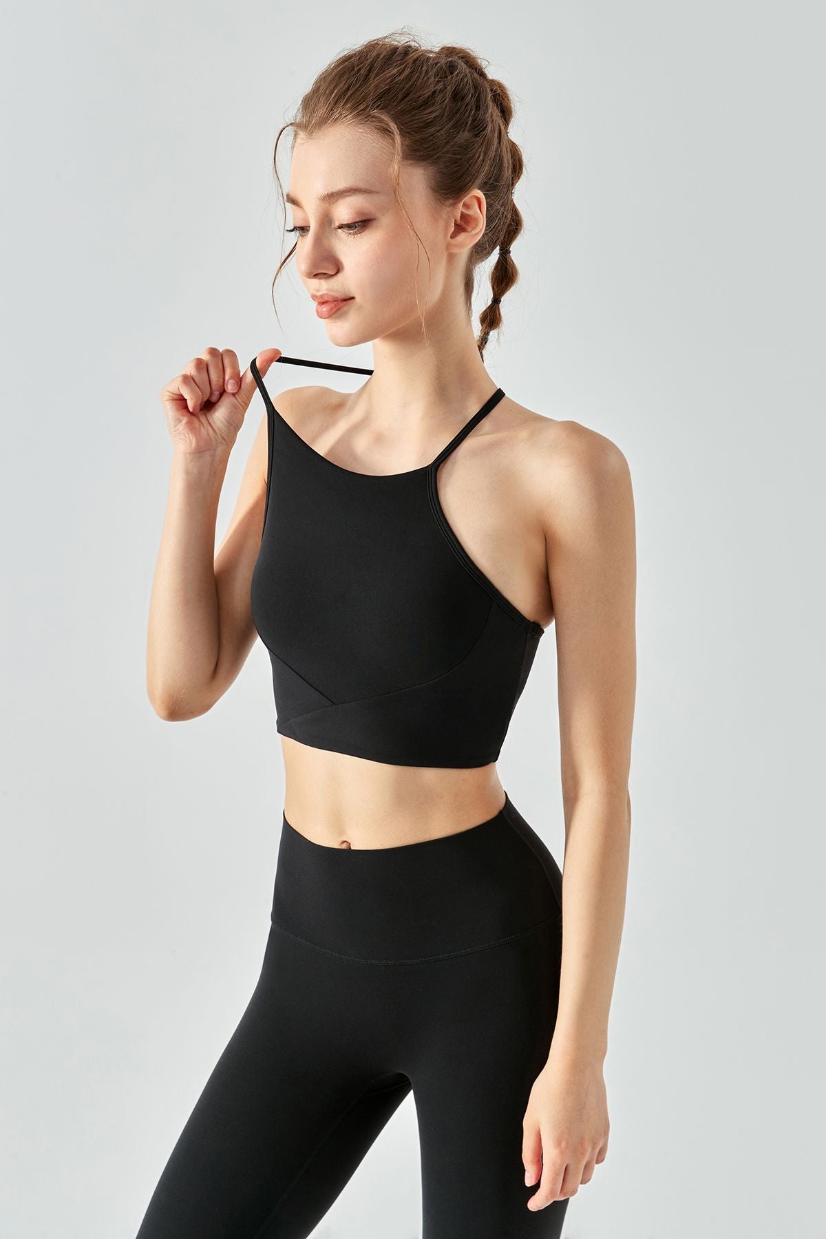 Y Shape Racerback Sports Bra by bornfocus