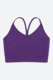 Y Shape Racerback Spaghetti Straps Sports Bra by bornfocus