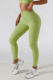 Zip Front Booty Contour Leggings by bornfocus