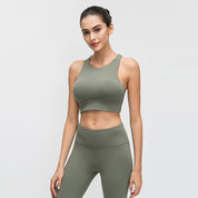 Turtleneck sports bra by bornfocus