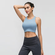 Turtleneck sports bra by bornfocus