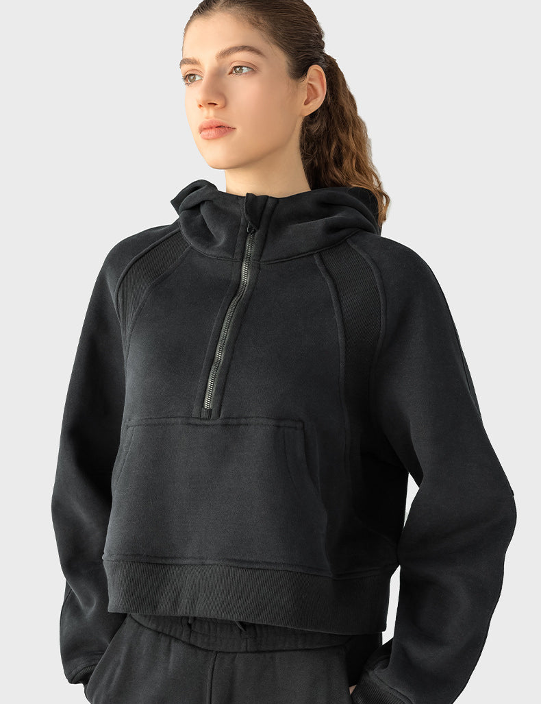 Hooded fleece sweatshirt by bornfocus