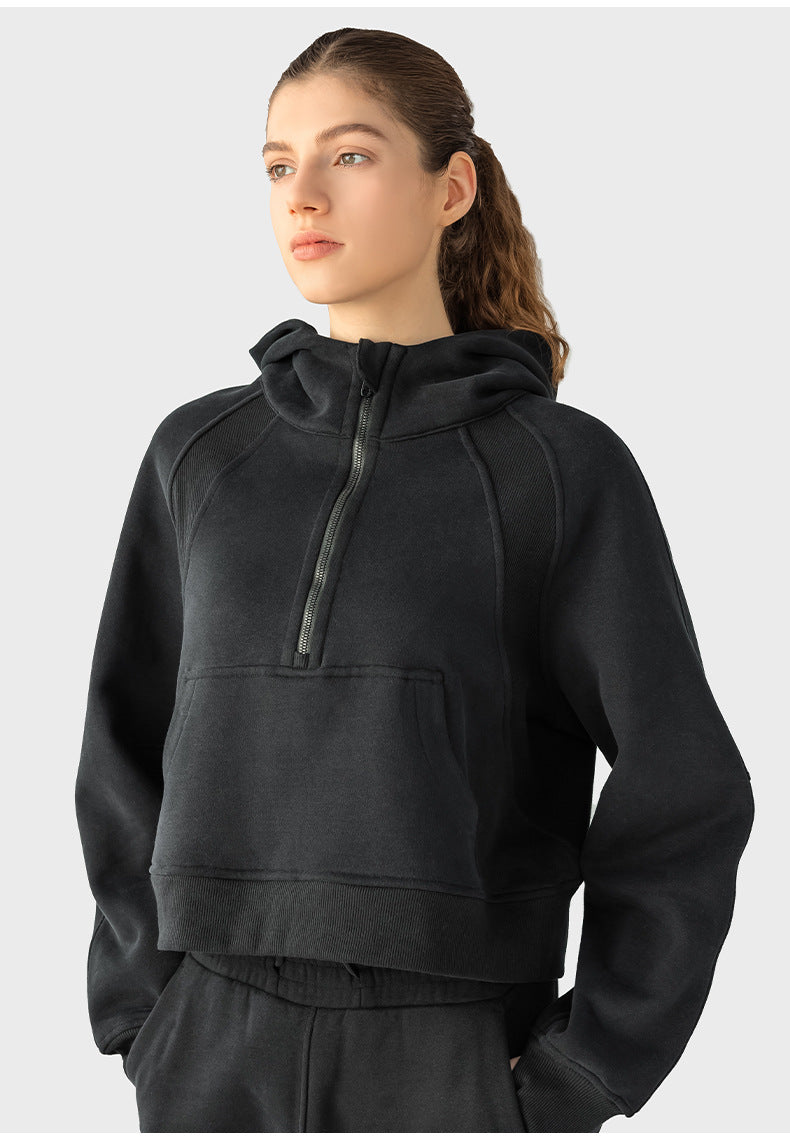 Hooded fleece sweatshirt by bornfocus