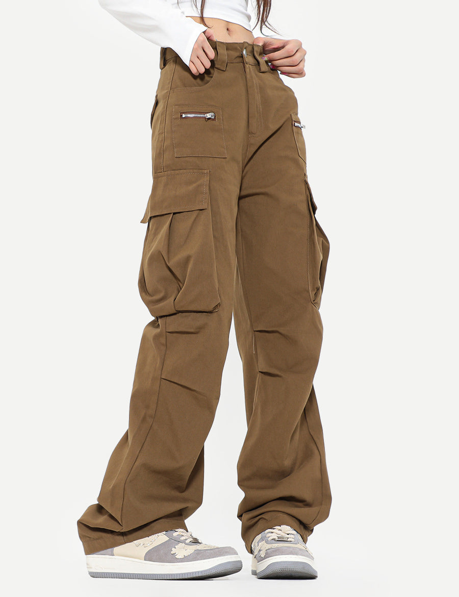 Brown Cargo Pants by bornfocus