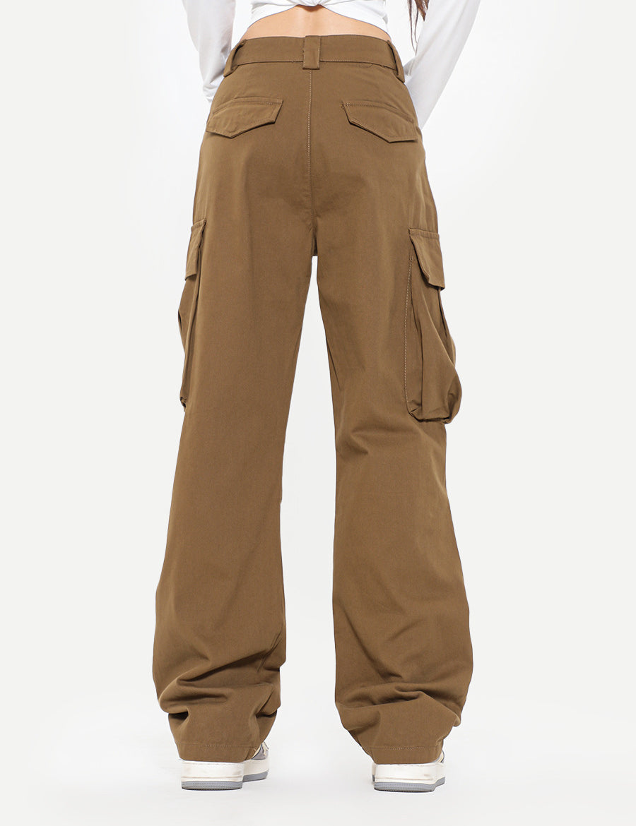 Brown Cargo Pants by bornfocus